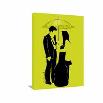 Quadro decorativo HIMYM Ted e Trace - Tela em Tecido