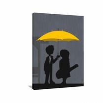 Quadro decorativo HIMYM Yellow Umbrella - Tela em Tecido