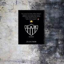 Quadro Decorativo Hino Atlético Mg - Quadros On-Line