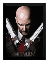 Quadro Decorativo Hitman Game Arte Poster Moldurado
