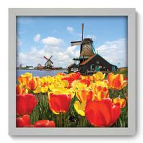 Quadro Decorativo - Holanda - 33cm x 33cm - 023qdmb