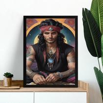 Quadro Decorativo Homem Cigano 24X18Cm