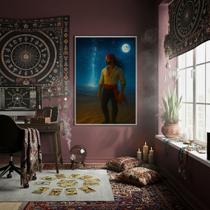 Quadro Decorativo Homem Cigano Ao Luar 70x50cm Mold Branca Quadro Decorativo Homem Cigano Ao Luar 70x50cm Mold Branca