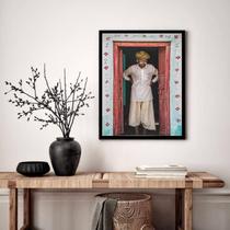 Quadro Decorativo Homem Indiano - 70x50cm Quadro Decorativo Homem Indiano - 70x50cm