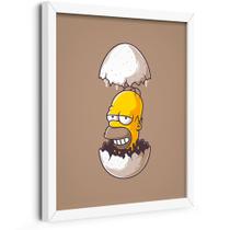 Quadro Decorativo Homer Simpson na Casca de Ovo