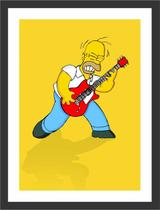 Quadro Decorativo Homer Simpsons Desenho Decorações Com Moldura