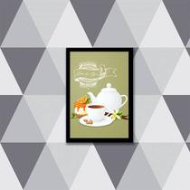 Quadro Decorativo Hora do Chá 24x18cm