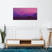 Quadro Decorativo Horizonte, Purple Mountain Sem Moldura - Casa do Arquiteto