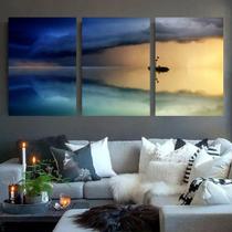 Quadro Decorativo Horizonte ul 3 Peças 120X60Cm