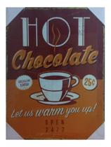 Quadro Decorativo Hot Chocolate Cafe Bar Barbearia Tela M15