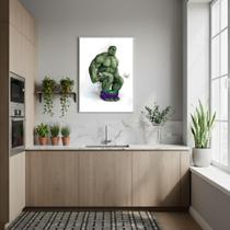 Quadro Decorativo Hulk Com Problemas - 70X50Cm