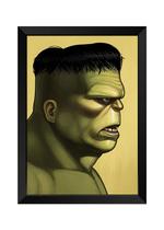 Quadro Decorativo Hulk Poster com acrílico a4