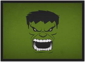 Quadro Decorativo Hulk Super Herói Com Moldura