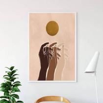 Quadro Decorativo Humanity Hands 45x34cm