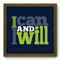 Quadro Decorativo - I Will - 33cm x 33cm - 024qdrm Quadro Decorativo - I Will - 33cm x 33cm - 024qdrm