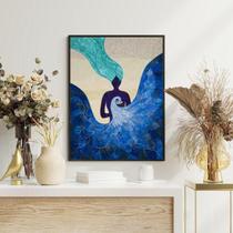 Quadro Decorativo Iemanjá Abstrato 24X18Cm Quadro Decorativo Iemanjá Abstrato 24X18Cm