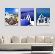 Quadro decorativo Ilhas Gregas Paisagens Do Mundo"