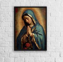 Quadro Decorativo Imaculado Coração DeMaria 24x18cm - com vidro