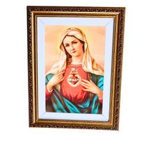 Quadro Decorativo Imaculado Coração Maria A4 - FR113 Luxo