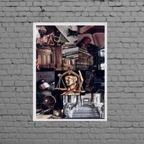 Quadro Decorativo Imagens Direito 45x34cm - com vidro