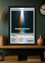Quadro Decorativo Imagine Dragons Evolve (Light) Com Vidro Tamanho:21cm x 30cm (A4)