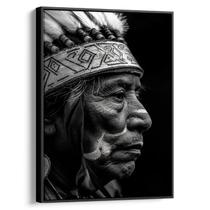 Quadro decorativo Índio de Grande Sabedoria - Art Canvas