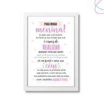 Quadro Decorativo Infantil Acredite que você é capaz