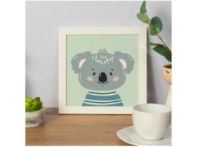 Quadro Decorativo Infantil Coala 24x24cm