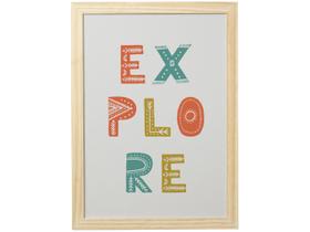 Quadro Decorativo Infantil Explore 24,5x34,5cm