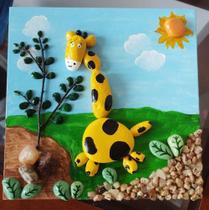 Quadro Decorativo infantil Quarto Bebê Menina/Menino, Quarto baby, ursinho girafa panda palhaço