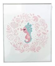 Quadro Decorativo Infantil Quarto Bebê Moldura 25x30x1,8cm - Ótima Qualidade! - IC