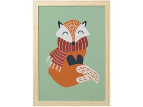 Quadro Decorativo Infantil Raposa 24,5x34,5cm Quadro Decorativo Infantil Raposa 24,5x34,5cm