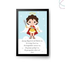 Quadro decorativo infantil religioso São Miguel Arcanjo