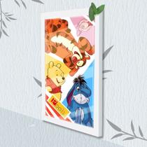 Quadro Decorativo Infantil Urso Pooh + Vidro 33x25 Quarto Quadro Decorativo Infantil Urso Pooh + Vidro 33x25 Quarto