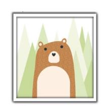 Quadro decorativo infantil urso ursinho para quarto bebe safari animais coloridos menino menina Quadro decorativo infantil urso ursinho para quarto bebe safari animais coloridos menino menina