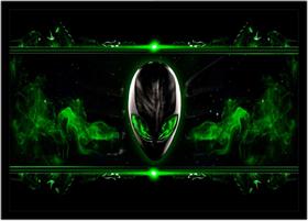Quadro Decorativo Informática Alien Tecnologia Computação Lojas Salas Quartos Com Moldura RC045