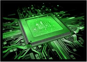 Quadro Decorativo Informática Microprocessador Computação Lojas Salas Quartos Com Moldura RC019