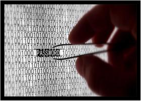 Quadro Decorativo Informática Tecnologia Binário Computação Lojas Salas Quartos Com Moldura RC043