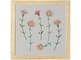 Quadro Decorativo Inspiração Botânica Flores Quadro Decorativo Inspiração Botânica Flores