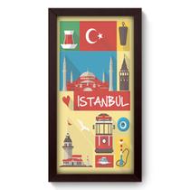 Quadro Decorativo - Istambul - 19cm x 34cm - 244qdmp