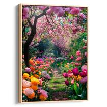 Quadro decorativo Jardim - Art Canvas