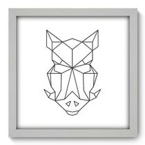 Quadro Decorativo - Javali - 33cm x 33cm - 224qdsb Quadro Decorativo - Javali - 33cm x 33cm - 224qdsb