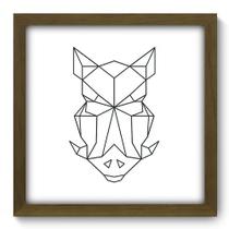 Quadro Decorativo - Javali - 33cm x 33cm - 224qdsm