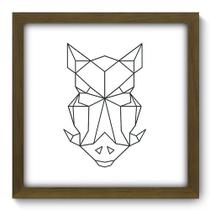 Quadro Decorativo - Javali - 33cm x 33cm - 224qdsm Quadro Decorativo - Javali - 33cm x 33cm - 224qdsm