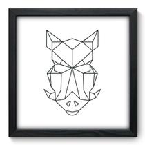 Quadro Decorativo - Javali - 33cm x 33cm - 224qdsp