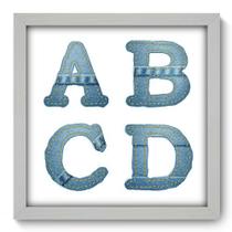 Quadro Decorativo - Jeans - 33cm x 33cm - 084qdib Quadro Decorativo - Jeans - 33cm x 33cm - 084qdib