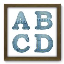 Quadro Decorativo - Jeans - 33cm x 33cm - 084qdim Quadro Decorativo - Jeans - 33cm x 33cm - 084qdim