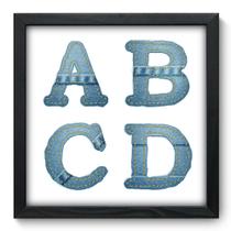 Quadro Decorativo - Jeans - 33cm x 33cm - 084qdip Quadro Decorativo - Jeans - 33cm x 33cm - 084qdip