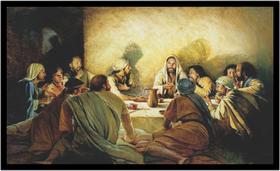 Quadro Decorativo Jesus Apóstolos Cristianismo Casa Salas Quartos Com Moldura RC030