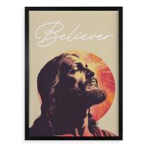Quadro Decorativo Jesus Believer 45x34cm Quadro Decorativo Jesus Believer 45x34cm
